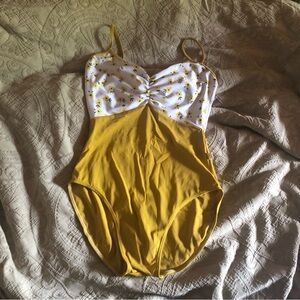 Class In Yellow Floral Leotard